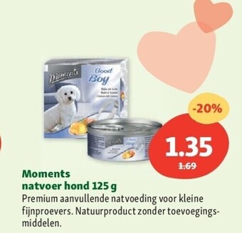 Maxi Zoo Moments natvoer hond 125 g aanbieding