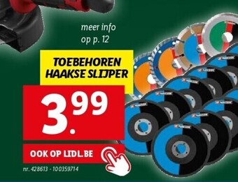 Lidl Toebehoren haakse slijper nr. 428613 - 100359714 aanbieding