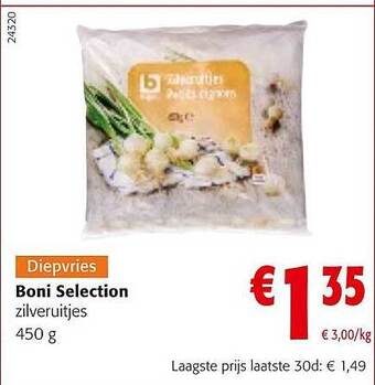 Colruyt Boni selection zilveruitjes aanbieding