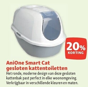 Maxi Zoo Anione smart cat gesloten kattentoiletten aanbieding