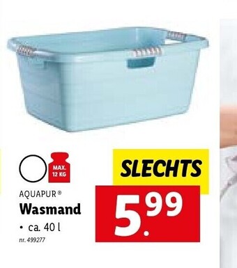 Lidl Aquapur Wasmand ca.40L 499277 aanbieding