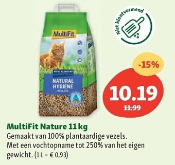 Maxi Zoo Multifit nature 11 kg aanbieding