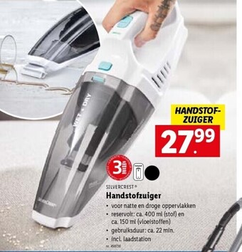 Lidl Silvecrest Handstofzuiger 498736 aanbieding