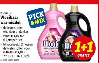 Lidl Woolite Vloeibaar Wasmiddel 2 x 1.9L 01192 - 09813 - 09948 aanbieding