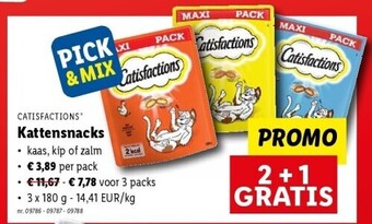 Catisfaction Kattensnacks 3 x 180g 09786 - 09787 - 09788