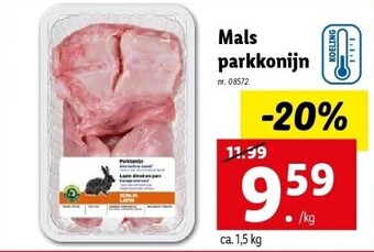 Lidl Mals Parkkonijn Per Kg 08572 aanbieding