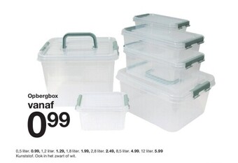 Zeeman Opbergbox aanbieding