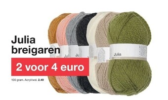 Zeeman Julia breigaren aanbieding