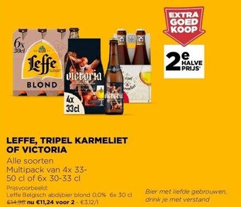 Jumbo Leffe, tripel karmeliet of victoria aanbieding