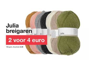 Zeeman Julia breigaren aanbieding