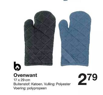 Zeeman Ovenwant aanbieding