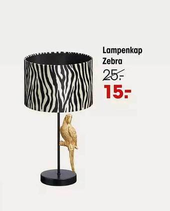 Lampenkap zebra