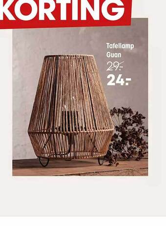 Kwantum Tafellamp guan aanbieding