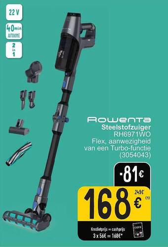 Cora Rowenta steelstofzuiger aanbieding