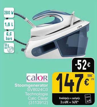 Cora Calor stoomgenerator aanbieding
