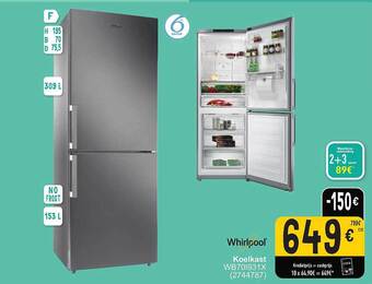 Cora Whirlpool koelkast aanbieding