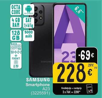 Cora Samsung smartphone a23 aanbieding