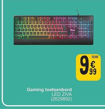 Cora Gaming toetsenbord aanbieding