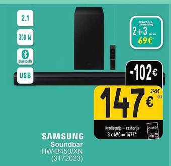 Cora Samsung soundbar aanbieding