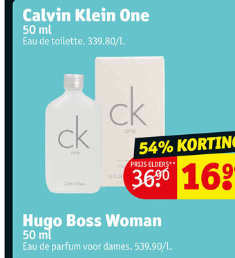 Kruidvat Calvin Klein One 50ml aanbieding