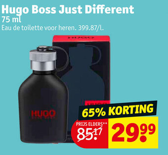 Kruidvat Hugo Boss Just Different 75ml aanbieding