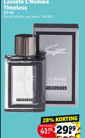 Kruidvat Lacoste L"Homme Timeless 50ml aanbieding