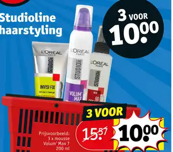 Kruidvat Studioline Haarstyling 3 voor aanbieding