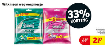 Kruidvat Wilkinson Wegwerpmesjes aanbieding