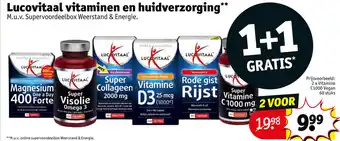 Kruidvat Lucovitaal Vitaminen en Huidverzorging 1+1 Gratis aanbieding