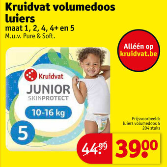 Kruidvat Kruidvat Volumedoos Luiers aanbieding