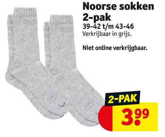 Kruidvat Noorse Sokken 2-Pak aanbieding