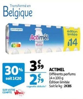 Auchan Actimel aanbieding