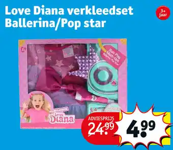 Kruidvat Love Diana Verkleedset Ballerina / Pop Star aanbieding
