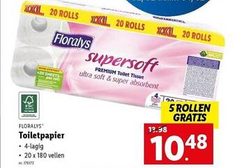 Lidl Floralys toiletpapier aanbieding