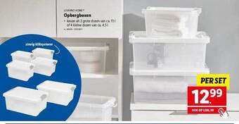 Lidl Livarno home opbergboxen aanbieding