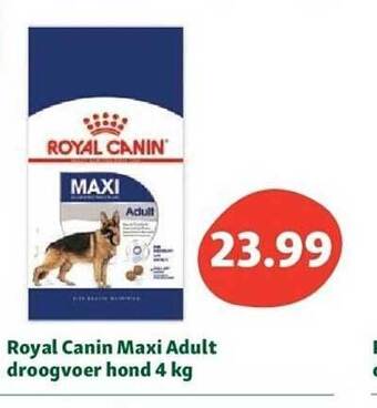 Maxi Zoo Royal canin maxi adult droogvoer hond aanbieding