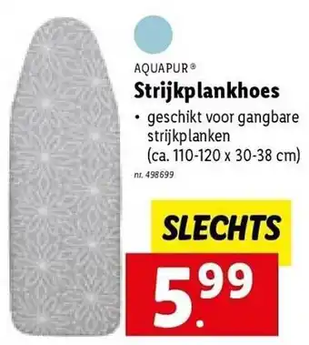 Lidl Aquapur strijkplankhoes aanbieding