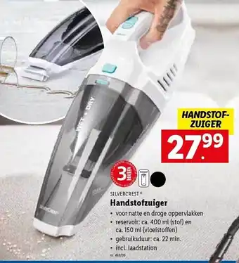 Lidl Silvercrest handstofzuiger aanbieding