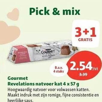 Maxi Zoo Gourmet revelations natvoer kat aanbieding