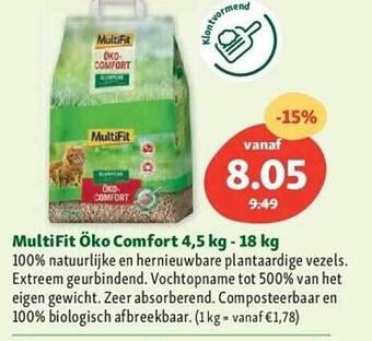 Maxi Zoo Multifit öko comfort aanbieding