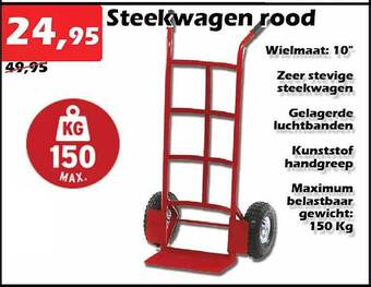 Steekwagen rood