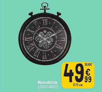 Cora Wandklok aanbieding