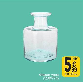 Cora Glazen vaas aanbieding