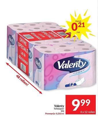 Intermarché Valenty toiletpapier aanbieding