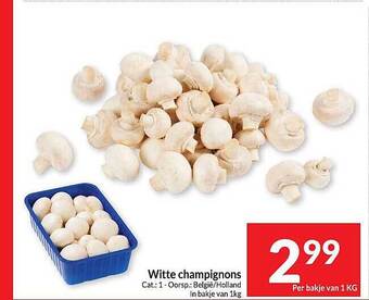 Intermarché Witte champignons aanbieding