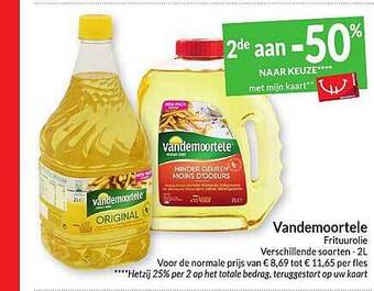 Intermarché Vandemoortele frituurolie aanbieding