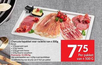 Intermarché Charcuteriepakket voor raclette aanbieding