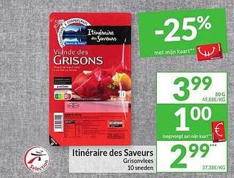 Intermarché Itinéraire des saveurs grisonvlees aanbieding