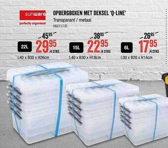 HandyHome Opbergboxen met deksel qline aanbieding