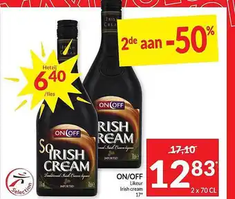 On-off likeur irish cream